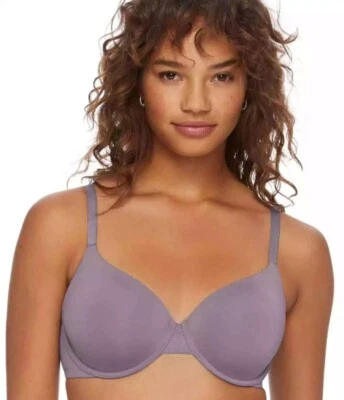 Sujetador con aros CALVIN KLEIN lila Bud perfectamente ajustado flexible, EE. UU. 32DD Foto 1 de 4