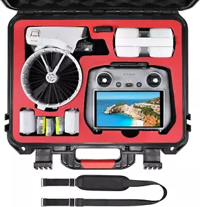 Waterproof Hard Case for DJI Flip Fly More Combo, Fits RC2/RC-N3 Controller, Sto - Picture 1 of 7