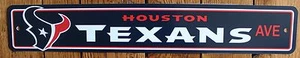 Licensed Street Sign Houston Texans Ave NFL Football Sports League - Picture 1 of 1