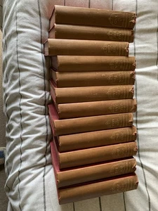 Full set of Everyman Encyclopaedias. Faded spines otherwise lovely colour - Picture 1 of 9