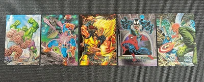 1992 Marvel Masterpieces - Battle Spectra - Complete 5 Card Set - EX/NM - Image 1 of 2