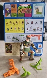 Lote de tarjetero figura Tortugas Ninja adolescentes mutantes Rat King TMNT 1989 de colección - Imagen 1 de 9