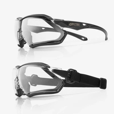 SKYTEC Hybrid Schutz Arbeitsbrille Anti-Kratz Antibeschlag Gläser Brille EME21 EN166