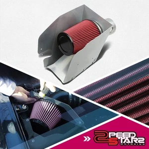 TUBO DE ADMISIÓN DE AIRE RECUBIERTO DE PLATA PARA 08-10 FORD F250/F350/F450 6.4 V8 + ESCUDO TÉRMICO - Imagen 1 de 5