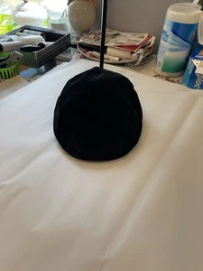 Stetson Men’s Newsboy Cap | Black 100% Pig Suede | Medium Peaky Blinders Style - Picture 1 of 5