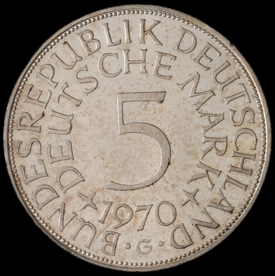 Alemania - 5 marcos - 1970 G - KM#112 - J Foto 1 de 3