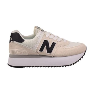 New Balance 574 Women's Shoes Beige-White wl574-zah - Picture 1 of 6