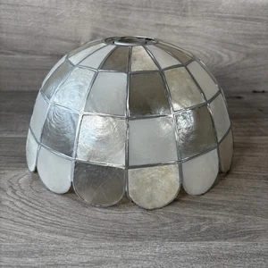 Capiz Shell Lampshade Vintage Natural Ceiling Light Shade Retro - Picture 1 of 5