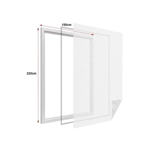 Zanzariera Finestra Bianca Adesiva Con Nastro In Velcro Misura 150X220cm - Foto 1 di 3