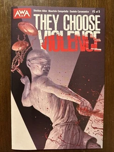 They Choose Violence #1 (2025) Rahzzah ~ Recalled Error Edition ~ AWA Studios - Bild 1 von 6