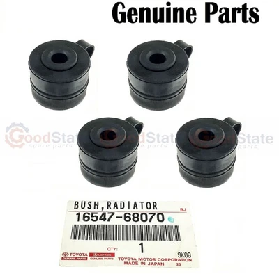 Genuine LandCruiser FZJ71 FZJ70 FJ75 FJ73 Upper Radiator Mount Bush Rubber x4 - Image 1 of 4