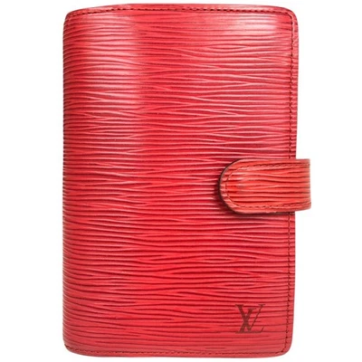 Auténtica cubierta para cuaderno Louis Vuitton Agenda PM Epi Day Planner R20057 Foto 1 de 4