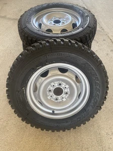 Fiat Panda 141 4x4 sisley set 4 cerchi E Gomme Ricostruite Mai Usate - Foto 1 di 10