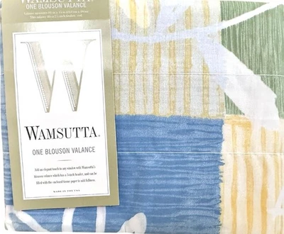 WAMSUTTA Blusa Cenefa Cortinas CANCIÓN DE VERANO 84x15 Verde Colorblock Foto 1 de 4