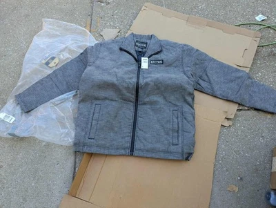 NUEVO CON ETIQUETAS NUEVO DE COLECCIÓN ENYCE Hombres Denim Negro Cremallera XL JEAN Chaqueta Y2k Hip Hop Foto 1 de 4