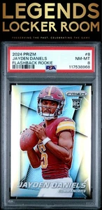 2024 Panini Prizm Prizm Flashback Rookie #8 Jayden Daniels PSA 8 - Picture 1 of 2