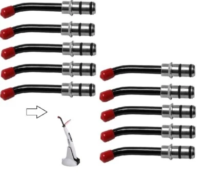 10x Guía de fibra óptica dental punta de vidrio B8 mm para pájaro carpintero luz de curado LED T4 Foto 1 de 4