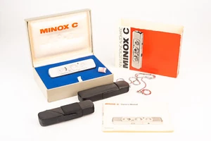 Minox C Subminiature Film Spy Camera Silver In Box with Case Meter Works V10 - Picture 1 of 10