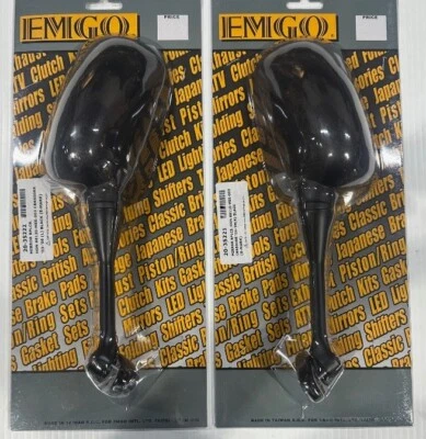 Espejos retrovisores de repuesto para motocicleta Honda CBR600 y 1000RR EMGO, '04-up Foto 1 de 2