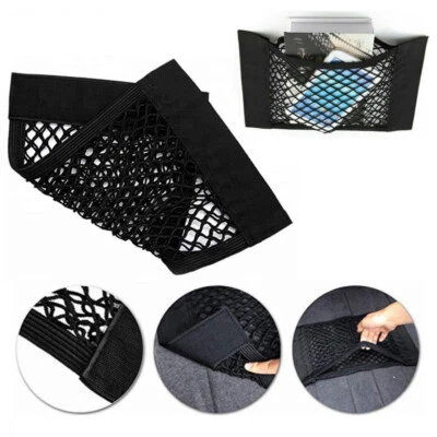 Auto Netztasche Klett Organizer Kofferraumtasche Ablagenetz KFZ PKW Stretch Fach - Bild 1 von 4