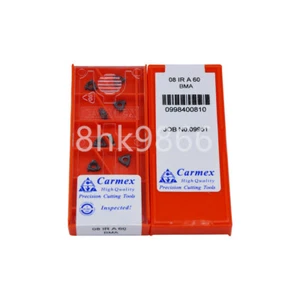 10pcs Carmex 08IR A60 BMA High quality Threaded blade Carbide Inserts - Picture 1 of 5