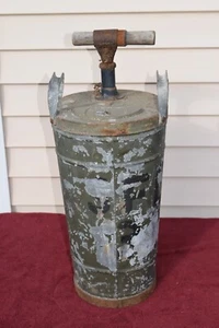 Antique World War Two Civil Defense Pump Steel Tank Water Fire Extinguisher - Picture 1 of 7