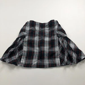 Lands End 12 (Fit 22 In) Tartan Plaid School Uniform Skirt Skort 3.5" Shorts Red - Picture 1 of 9