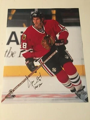 Foto autografiada firmada por Denis Savard 16x20 - Schwartz Foto 1 de 4
