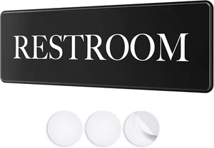 Restroom Sign - Ideal Bathroom Signs for the Office, Business or Home - 1 Pack - - Picture 1 of 7