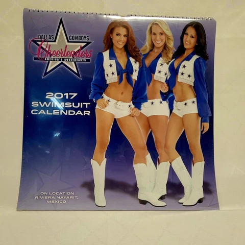 Dallas Cowboys Cheerleaders 2017 Swimsuit Calendar 15" x 15" New Sealed Cover