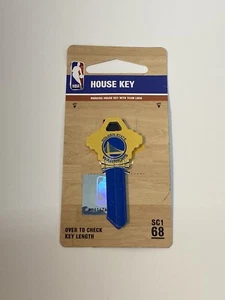 Golden State Warriors House Key en blanco con licencia oficial producto NBA Sc1 68 Key - Imagen 1 de 2