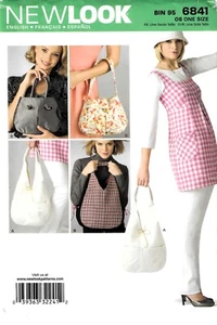 New Look 6841 Bags ~ 4 Styles to Make ~ Sewing Pattern Uncut - Picture 1 of 2