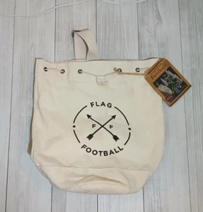 "AMERICAN VINTAGE STYLE" Flag Football Duffle CANVAS BAG ONLY (5 ON 5) NWT - Picture 1 of 6