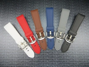 23mm PU Rubber Diver Strap Extra Large Watch Band for CARTIER SANTOS 100 XL TN1 - Picture 1 of 38