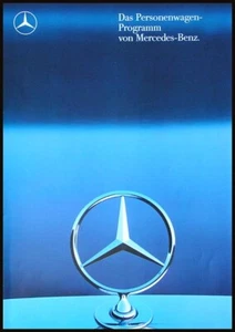 Mercedes Benz Programm Prospekt 8.1987 alle PKW Modelle SL SEC SE SEL, W 124 - Bild 1 von 5