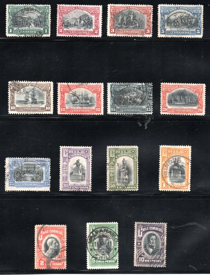 CHILE, SERIE COMPLETA SERIE CENTENARIO, ALTO VALOR!!!  ver descripción (PFO-178) - Image 1 of 4