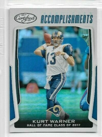 2017 Panini Certified Kurt Warner Accomplishments Base - Image 1 of 1