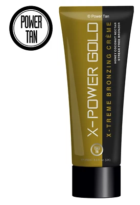 Power Tan X-Power Gold Bronzer crema lozione abbronzante lettino acceleratore 250 ml