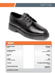 Goliath Safety shoes Leather Black UK 8 Petrol, Oil, Fat, Alkali, Acid Resistant - Picture 1 of 18