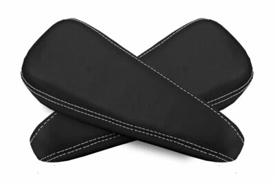 Cubierta de reposabrazos de asiento de cuero PVC para Chevrolet Astro 1995-2005 puntada negra y blanca Foto 1 de 4
