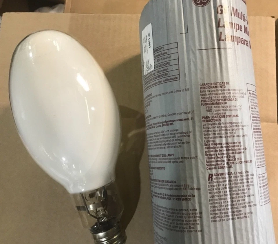 GE 13582 MPR400C /VBU/HO/O 400W ED37 High Output Multi-Vapor Quartz Metal Halide - Image 1 of 1