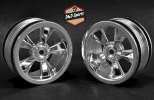 RPM 81553 N2O Chrome Resto-Mod 5 Spoke Sedan Wheels (2) for 26mm Wide Tires - Picture 1 of 1