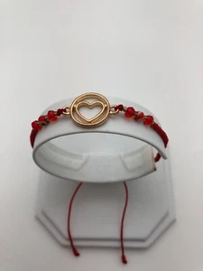 Pulsera Roja Corazon Red String Heart Bracelet - Picture 1 of 1