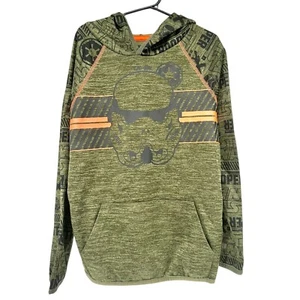 Jumping Beans Star Wars Stormtrooper Hoodie Boys Size 8 Active Green LS Pullover - Picture 1 of 5