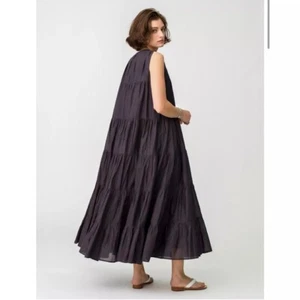 Maxi abito Merlette Ron Herman Caron a strati swing senza maniche cotone S NUOVO 277512 - Foto 1 di 6