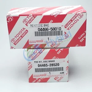 Genuine Toyota Alphard Front & Rear Brake Pads Vellfire 04465-28520 04466-58010 - Picture 1 of 1