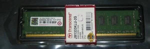 1 x 2GB Transcend DDR3 RAM 1333MHz PC3-10600 DIMM 240-pol. CL9 JM1333KLU-2G NEU - Bild 1 von 1