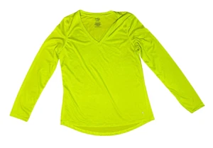 Danskin Now Neongelb Pullover Laufen Jogging LS Semi-Fitted Top Gr. L (12-14) - Bild 1 von 8