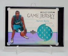 1999 - 2000 Upper Deck Encore Game Jersey Baron Davis Rookie