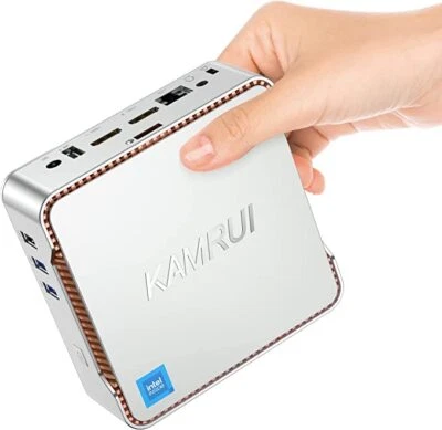Mini PC KAMRUI 4K Intel N95 16GB DDR4 512GB M.2 SSD ROM Windows 11 HOME WIFI BT Foto 1 de 4